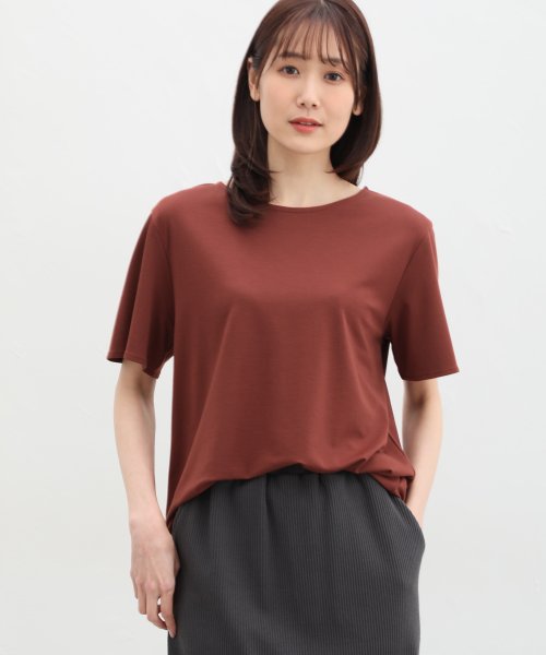 Honeys(ハニーズ)/Ａラインチュニック トップス カットソー Tシャツ 半袖 チュニック丈 接触冷感 /img10