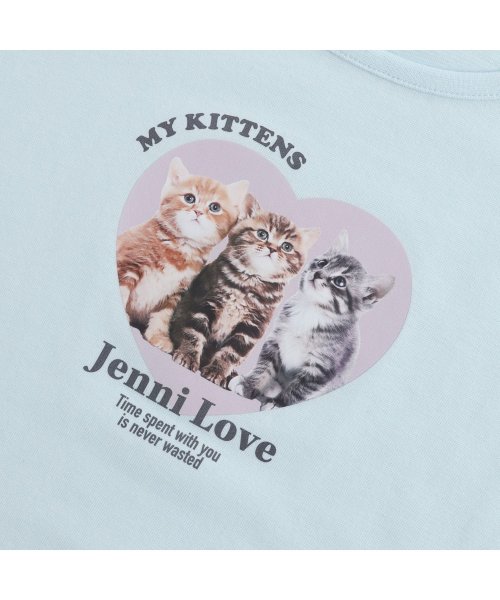 JENNI love(ジェニィラブ)/防蚊そでレースアップねこTシャツ/img11