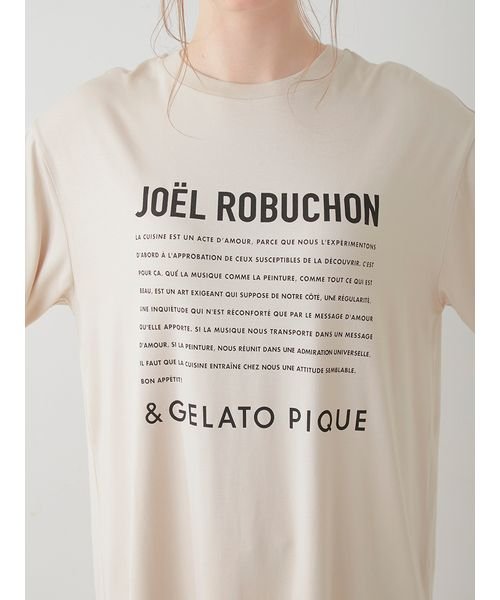 gelato pique(gelato pique)/【JOEL ROBUCHON】レーヨンロゴTシャツ/img12