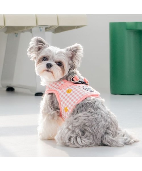  ハーネス チェック柄 犬 首の負担が少ない 小型犬 中型犬 子犬 パピア PUPPIA 可愛い ハーネス犬用 犬のハーネス 柔らかい ベストハーネス パピー 超