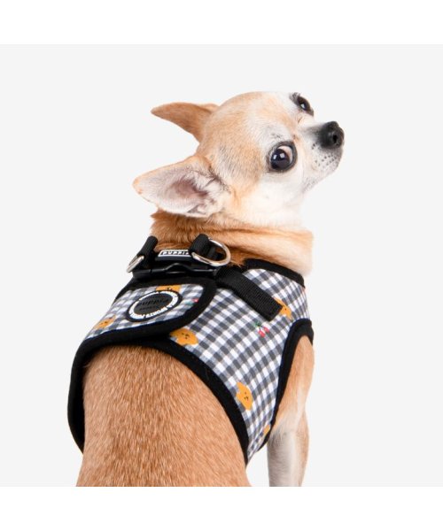  ハーネス チェック柄 犬 首の負担が少ない 小型犬 中型犬 子犬 パピア PUPPIA 可愛い ハーネス犬用 犬のハーネス 柔らかい ベストハーネス パピー 超