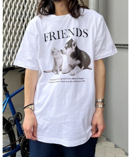 Spiritoso(スピリトーゾ)/FRIENDS シートプリントTシャツ/img01