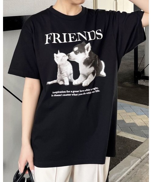 Spiritoso(スピリトーゾ)/FRIENDS シートプリントTシャツ/img04