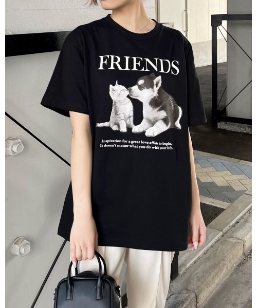 Spiritoso(スピリトーゾ)/FRIENDS シートプリントTシャツ/img05