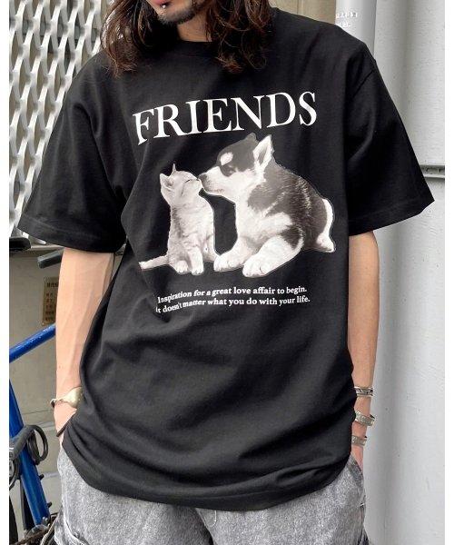 Spiritoso(スピリトーゾ)/FRIENDS シートプリントTシャツ/img07