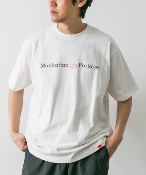 URBAN RESEARCH DOORS(アーバンリサーチドアーズ)/『別注』Manhattan Portage×DOORS　胸ロゴ プリント Tシャツ/img01