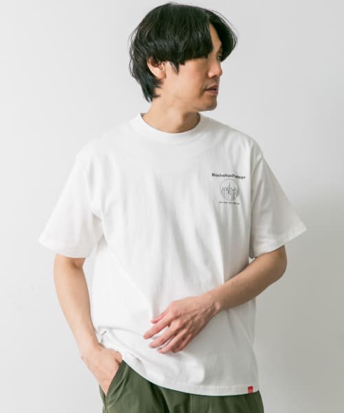 URBAN RESEARCH DOORS(アーバンリサーチドアーズ)/『別注』Manhattan Portage×DOORS　ワンポイント プリント Tシャツ/img03