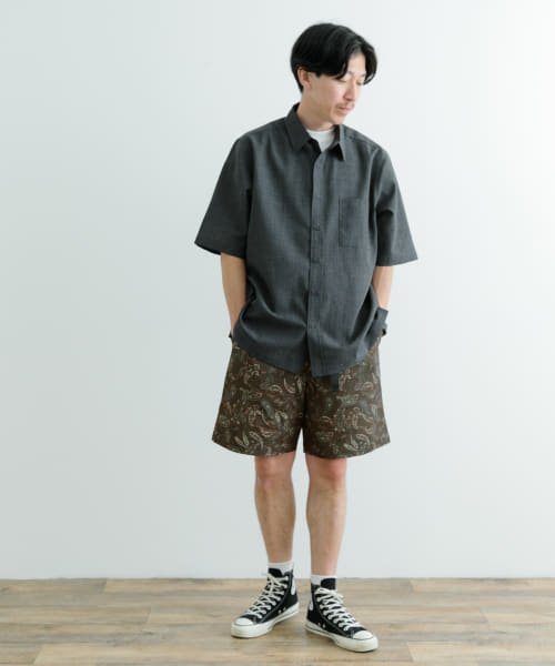 ITEMS URBANRESEARCH(アイテムズアーバンリサーチ（メンズ）)/『イージーケア/UVカット』クイックドライ リネンタッチ 半袖シャツ/img11