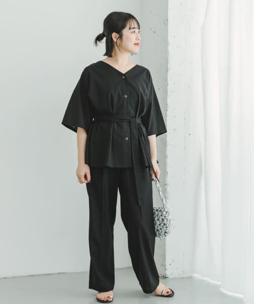 ITEMS URBANRESEARCH(アイテムズ アーバンリサーチ（レディース）)/『セットアップ対応』『洗濯可』リサイクルリネンブラウス/img15