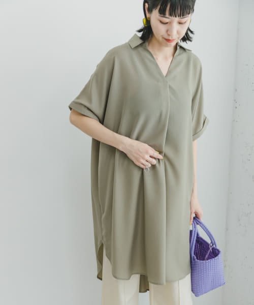 ITEMS URBANRESEARCH(アイテムズ アーバンリサーチ（レディース）)/スキッパーフレンチチュニック/img21