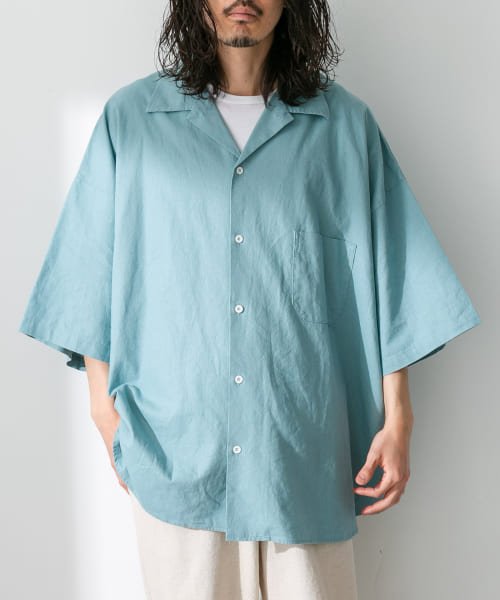 URBAN RESEARCH Sonny Label(アーバンリサーチサニーレーベル)/ARMY TWILL　C/L Slab Half－Sleeve Big Shirts/img13