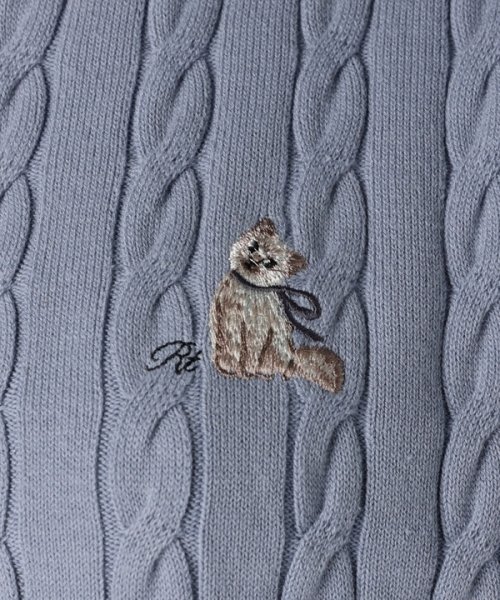Rirandture(リランドチュール)/catモチーフ刺繍ハーフスリーブニット/img26