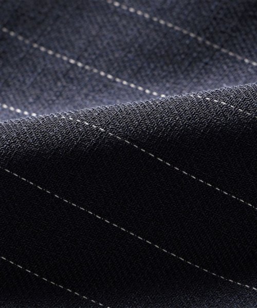 quaranciel:〈手洗い可能〉ストライプ テーラード ジャケット（セットアップ対応） quaranciel