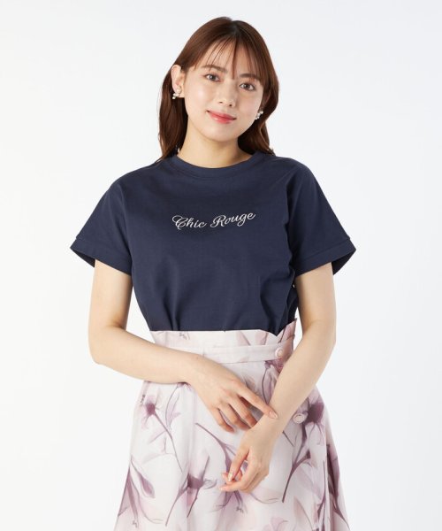 LAISSE PASSE(レッセ・パッセ)/ロゴ刺繍Tシャツ/img15