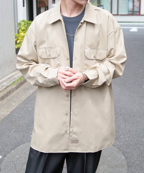 Dickies(Dickies)/【Dickies / ディッキーズ】SHIRTS LSFQ シャツ 羽織 長袖 ロングスリーブ ワークシャツ ロゴ　ワンポイント 574/img15