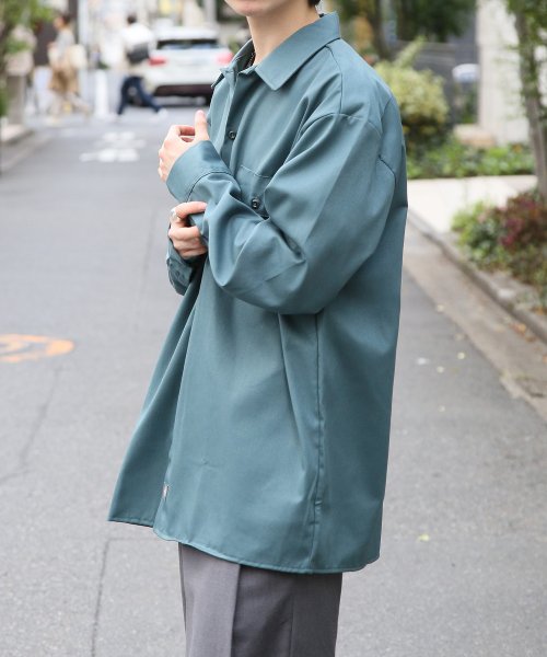 Dickies(Dickies)/【Dickies / ディッキーズ】SHIRTS LSFQ シャツ 羽織 長袖 ロングスリーブ ワークシャツ ロゴ　ワンポイント 574/img20