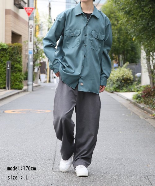 Dickies(Dickies)/【Dickies / ディッキーズ】SHIRTS LSFQ シャツ 羽織 長袖 ロングスリーブ ワークシャツ ロゴ　ワンポイント 574/img21