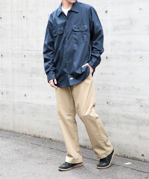 Dickies(Dickies)/【Dickies / ディッキーズ】SHIRTS LSFQ シャツ 羽織 長袖 ロングスリーブ ワークシャツ ロゴ　ワンポイント 574/img26