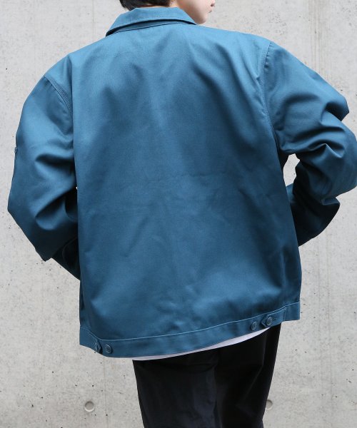 Dickies(Dickies)/【Dickies / ディッキーズ】JACKET FQ アウター ジャケット ブルゾン フロントジップ ワンポイント ステンカラー JT75/img18