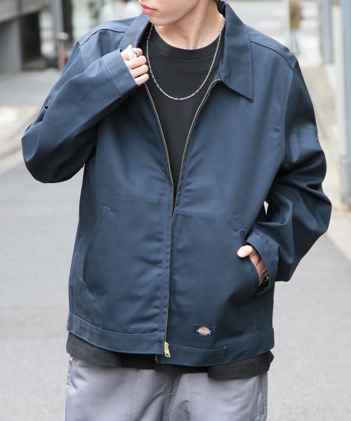 Dickies(Dickies)/【Dickies / ディッキーズ】JACKET FQ アウター ジャケット ブルゾン フロントジップ ワンポイント ステンカラー JT75/img22