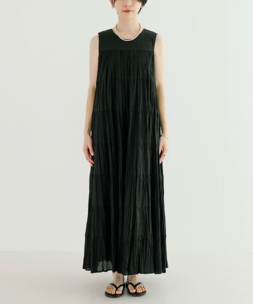 『一部WEB限定カラー』ティアードクリンクルワンピース 人気・おすすめ｜使いやすい・旅行におすすめ 品質保証 全国発送 在庫限り