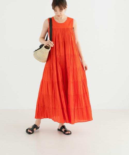 『一部WEB限定カラー』ティアードクリンクルワンピース 人気・おすすめ｜使いやすい・旅行におすすめ 品質保証 全国発送 在庫限り