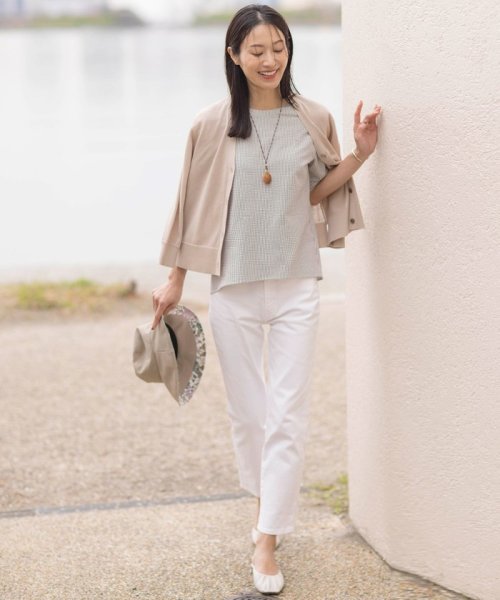 J.PRESS LADIES（LARGE SIZE）(J．プレス　レディス（大きいサイズ）)/【洗える】SILKY COTTON LINEN カーディガン/img03