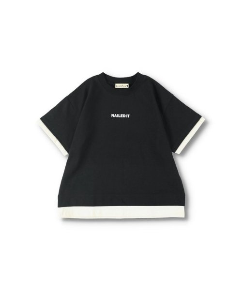 BRANSHES(ブランシェス)/【ロイヤルコットン100％】レイヤード風半袖Tシャツ/img17