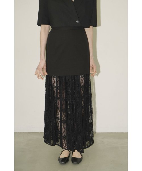 CLANE(クラネ)/2WAY LACE LAYERED SKIRT/img06