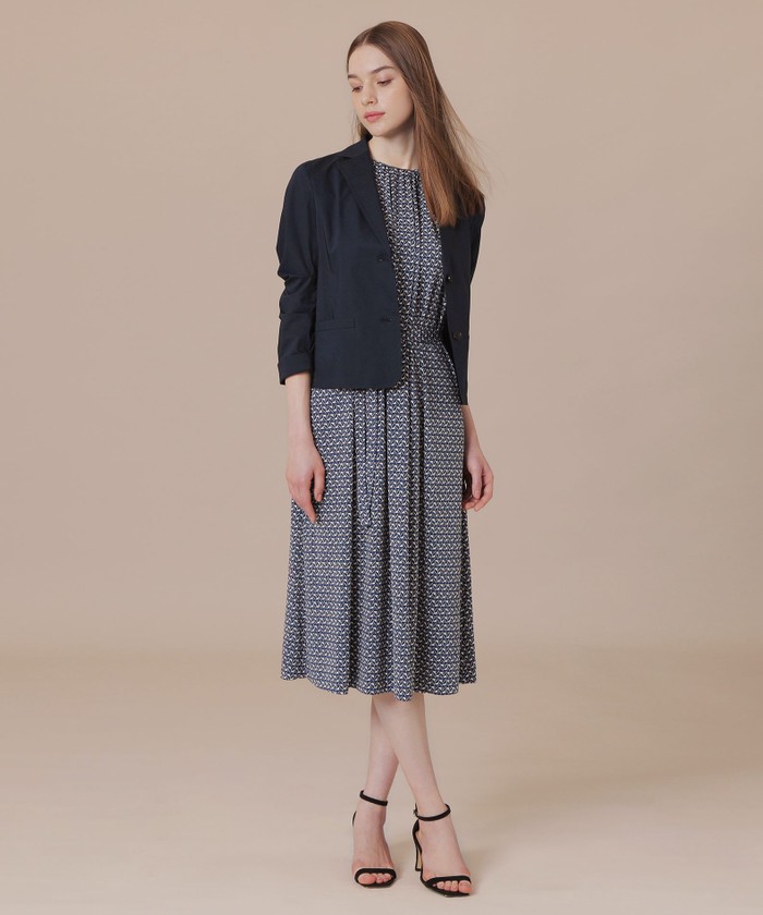 美品 近年 マッキントッシュ コットンキュプラストレッチジャケット 洗える 婦人画報掲載】コットンキュプラストレッチジャケット