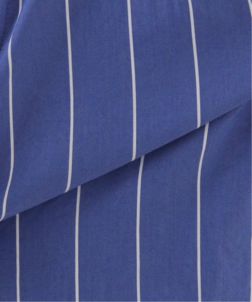 ストライプシャツオールインワン 