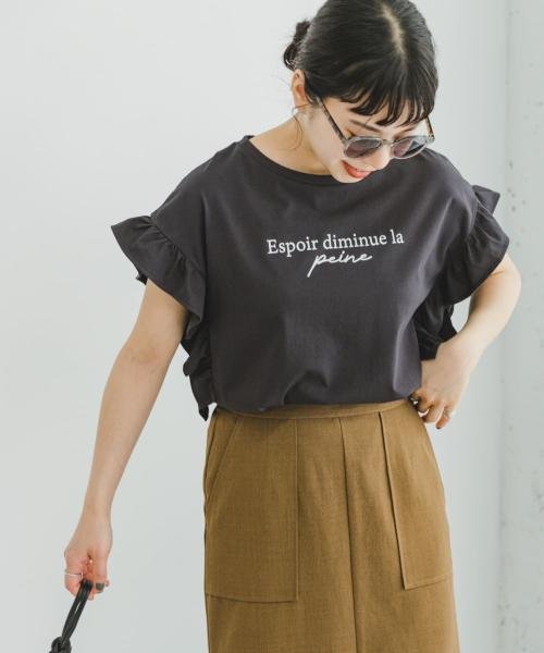 ITEMS URBANRESEARCH(アイテムズ アーバンリサーチ（レディース）)/ソデタックロゴTシャツ/img26