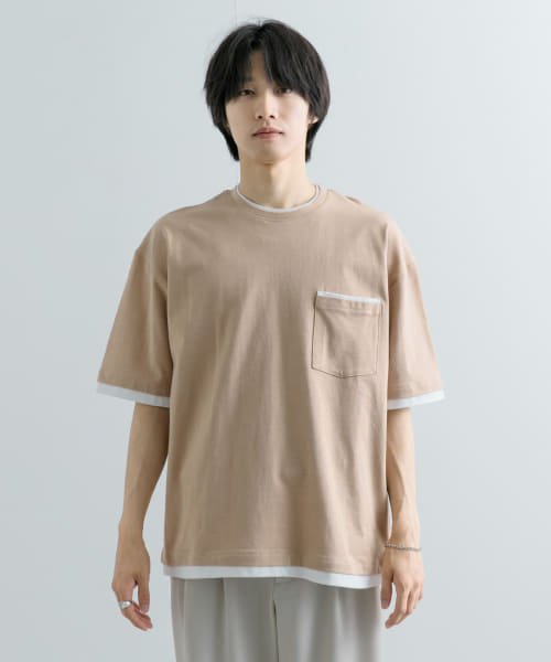 SENSE OF PLACE by URBAN RESEARCH(センスオブプレイス バイ アーバンリサーチ)/フェイクレイヤードTシャツ(5分袖)/img24