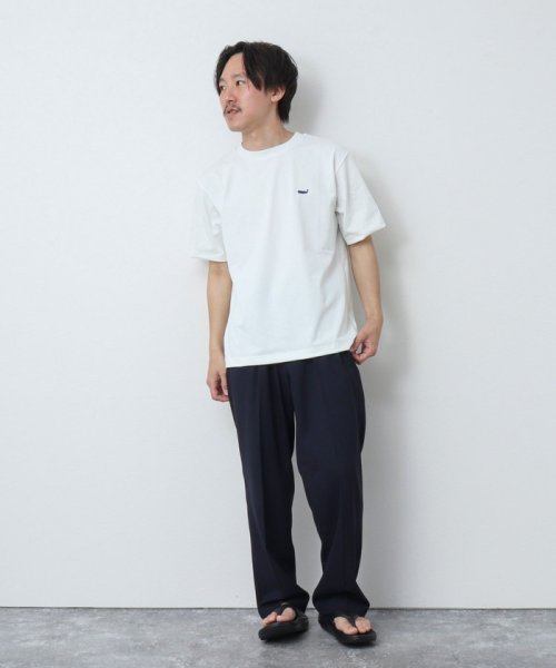 NOLLEY’S goodman(ノーリーズグッドマン)/《吸水速乾・UVカット》クジラ刺しゅう クルーネックTシャツ/img02