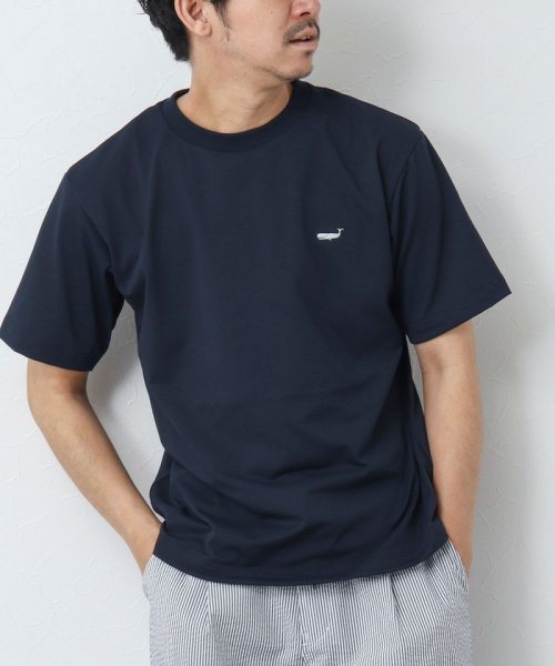 NOLLEY’S goodman(ノーリーズグッドマン)/《吸水速乾・UVカット》クジラ刺しゅう クルーネックTシャツ/img16