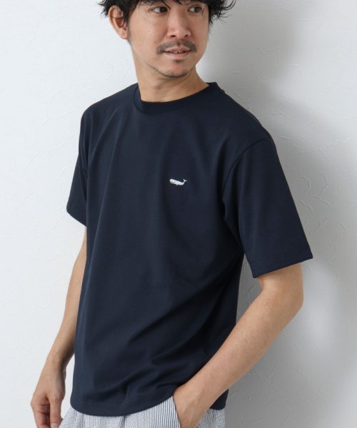 NOLLEY’S goodman(ノーリーズグッドマン)/《吸水速乾・UVカット》クジラ刺しゅう クルーネックTシャツ/img18