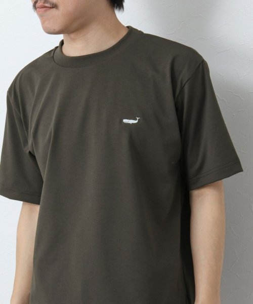 NOLLEY’S goodman(ノーリーズグッドマン)/《吸水速乾・UVカット》クジラ刺しゅう クルーネックTシャツ/img30