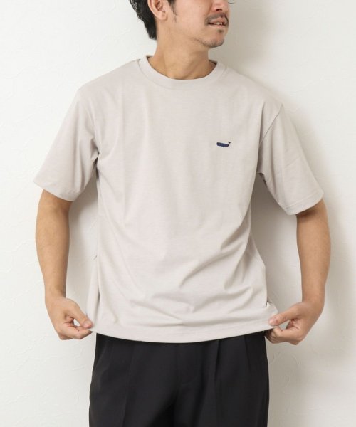 NOLLEY’S goodman(ノーリーズグッドマン)/《吸水速乾・UVカット》クジラ刺しゅう クルーネックTシャツ/img39