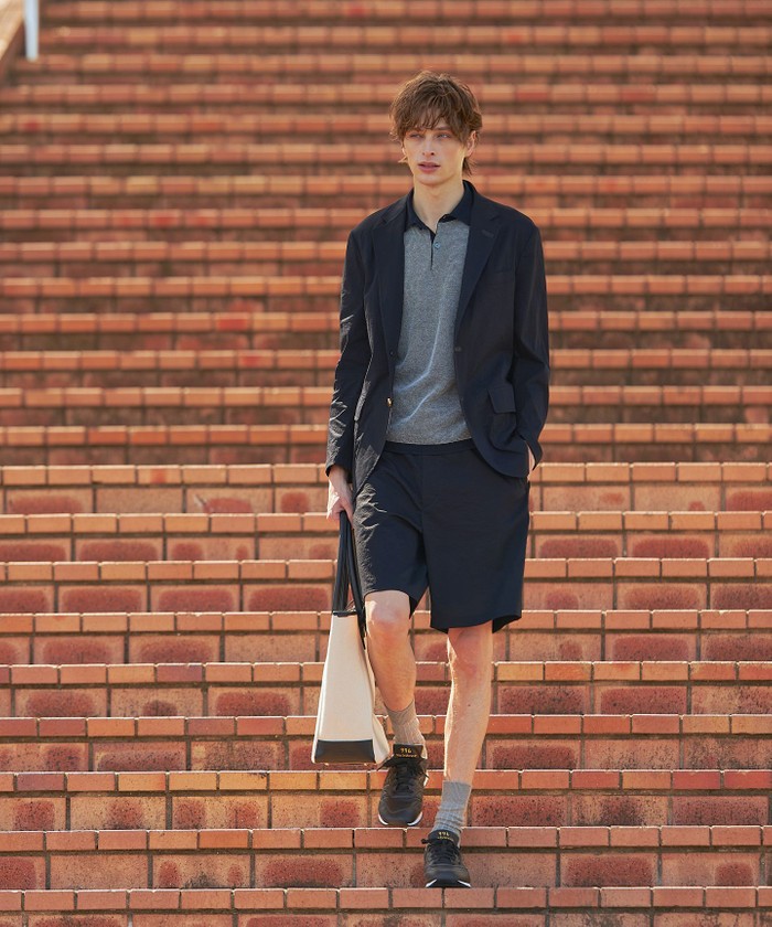 ビジネスインナー推奨】【HYBRID LINEN】ニットポロシャツ(506079781