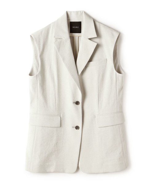 リネンオックステーラードジレ なし