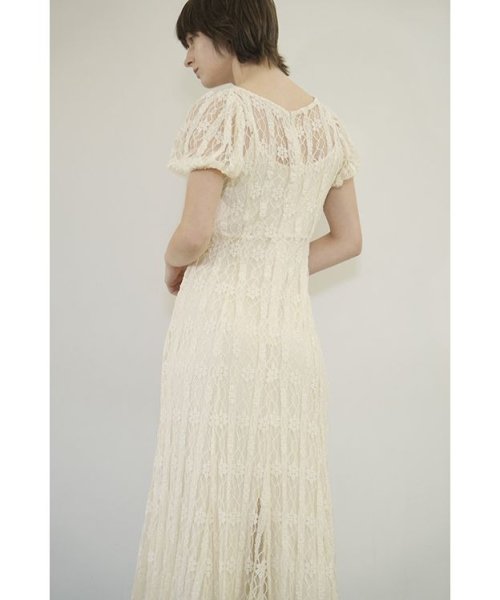 LACE MINI PUFF SLEEVE ONEPIECE LACE ONEPIECE A1846447814 (14168円)