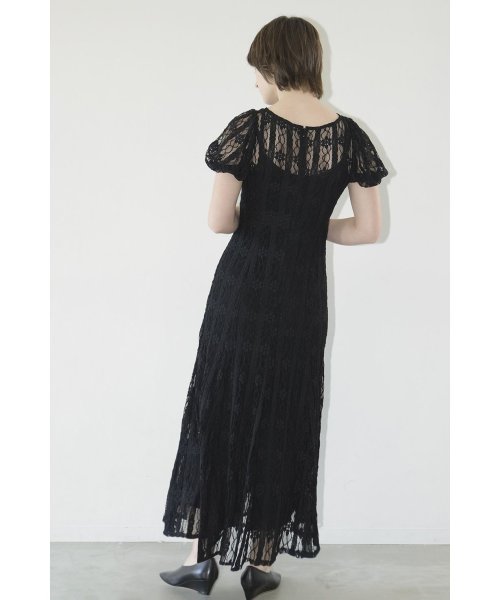 LACE MINI PUFF SLEEVE ONEPIECE LACE ONEPIECE A1846447814 (14168円)