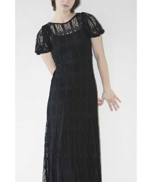 LACE MINI PUFF SLEEVE ONEPIECE LACE ONEPIECE A1846447814 (14168円)