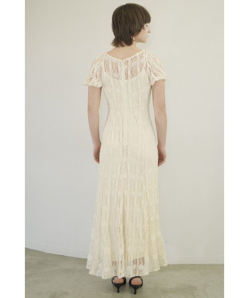 LACE MINI PUFF SLEEVE ONEPIECE LACE ONEPIECE A1846447814 (14168円)