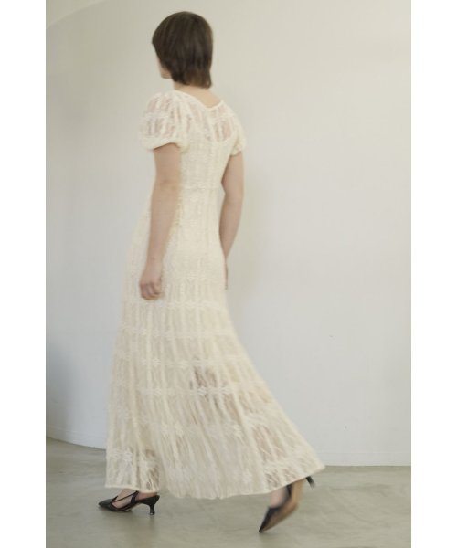 LACE MINI PUFF SLEEVE ONEPIECE LACE ONEPIECE A1846447814 (14168円)