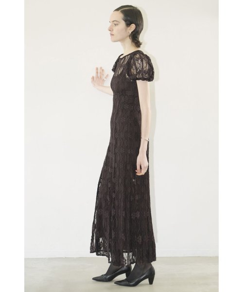 LACE MINI PUFF SLEEVE ONEPIECE LACE ONEPIECE A1846447814 (14168円)