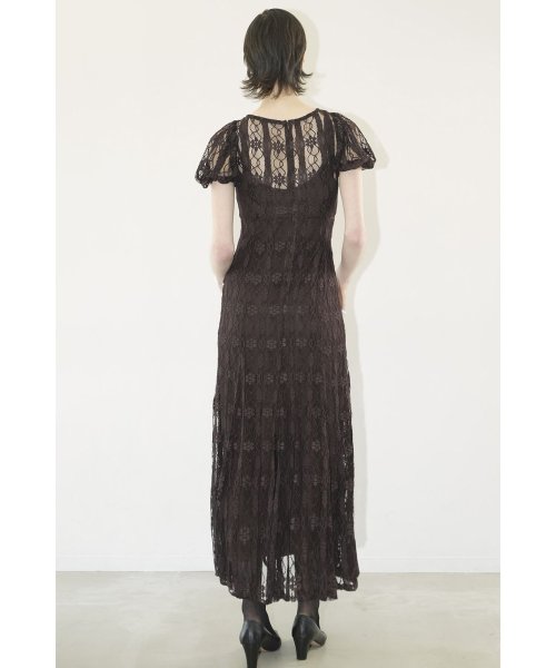 LACE MINI PUFF SLEEVE ONEPIECE LACE ONEPIECE A1846447814 (14168円)