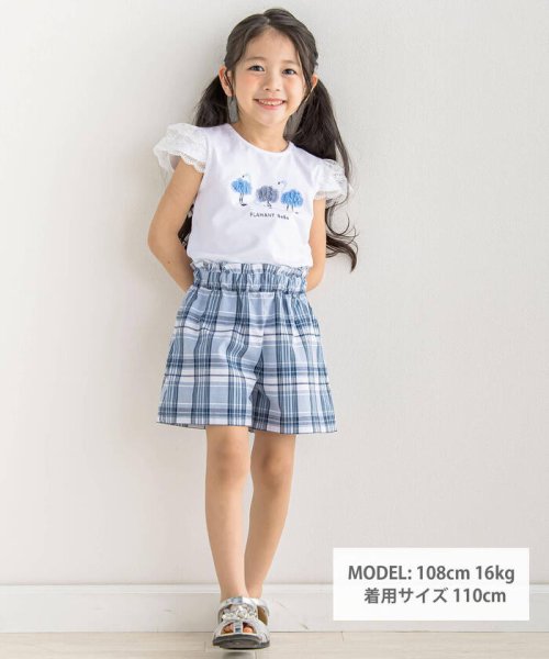 BeBe(ベベ)/レース袖フラミンゴフリルTシャツ(90~150cm)/img01