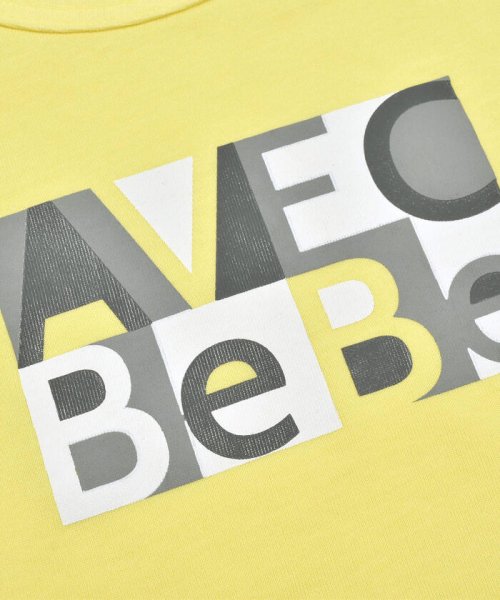BeBe(ベベ)/【お揃い】グラフィックロゴプリント袖切り替え半袖Tシャツ(90~150cm)/img09