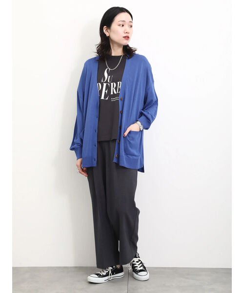 Samansa Mos2 blue(サマンサモスモス ブルー)/プリントTシャツ/img31
